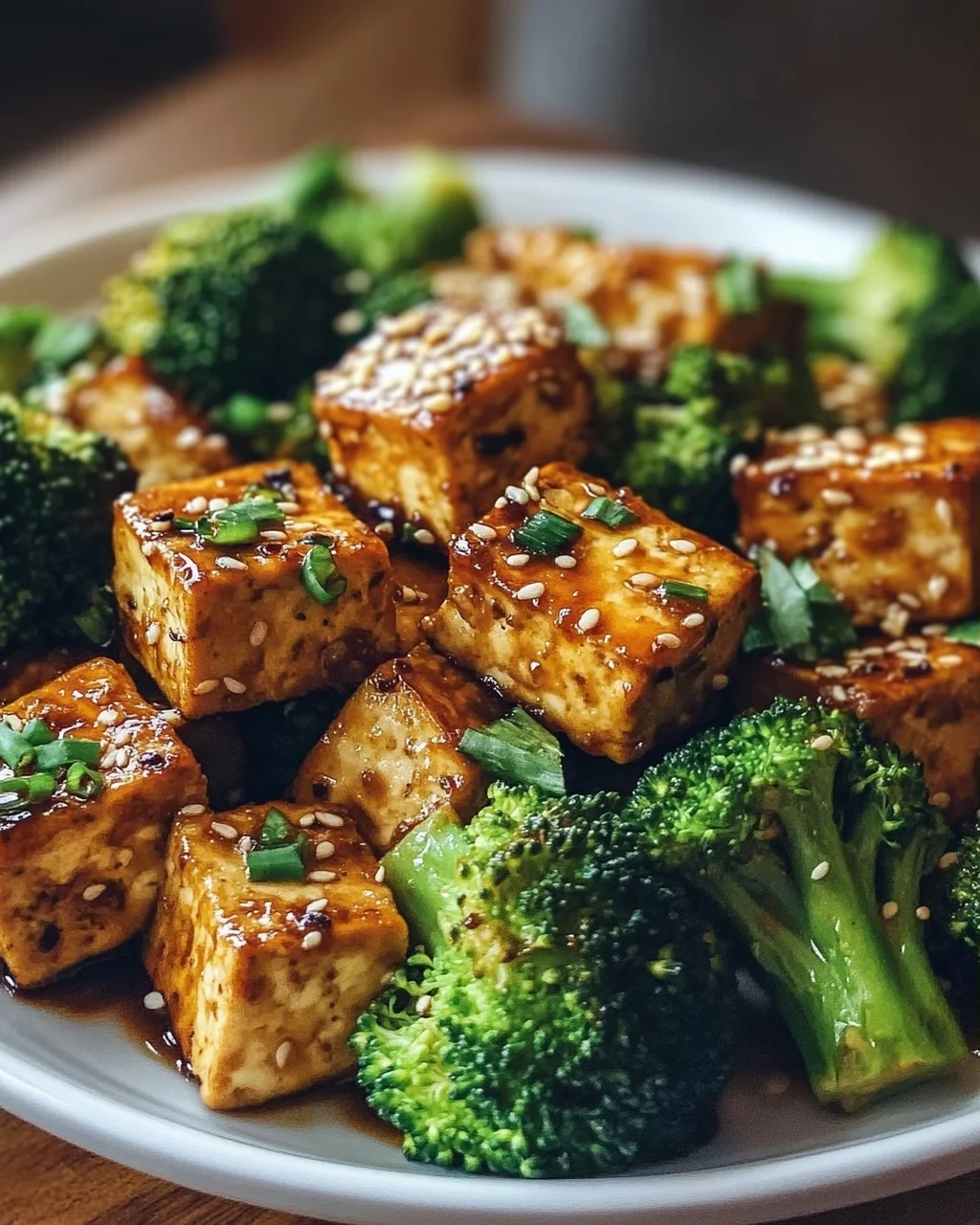 Schnelles Rezept: Gebackener Sesame Tofu & Brokkoli vom Blech
