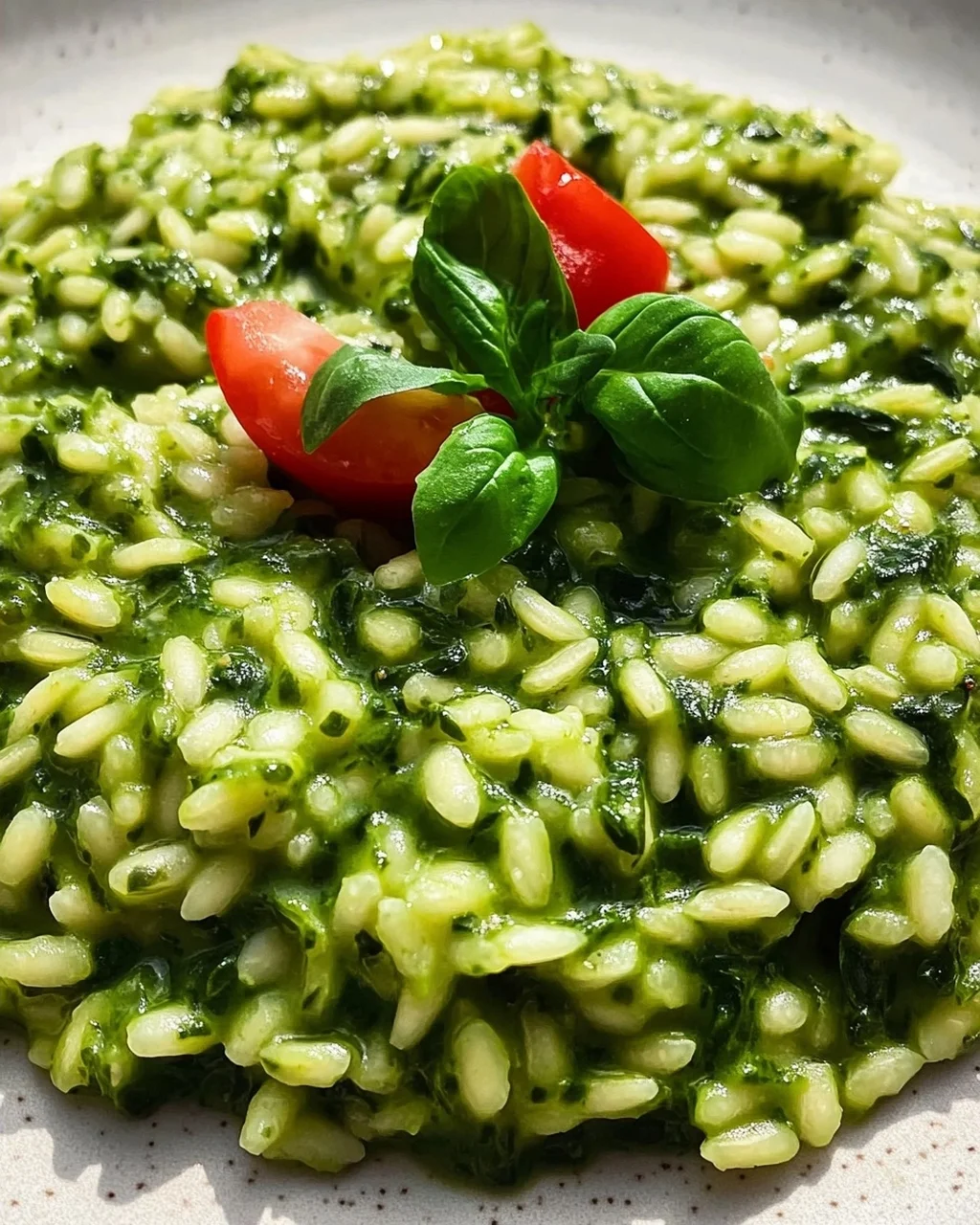 Spinat-Risotto mit frischen Kräutern
