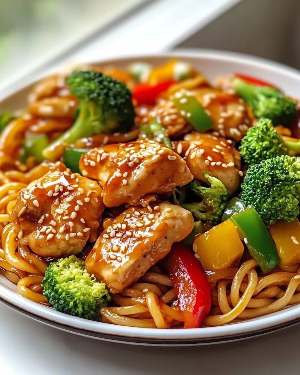 Sticky Garlic Chicken Noodles – Das ultimative Rezept!