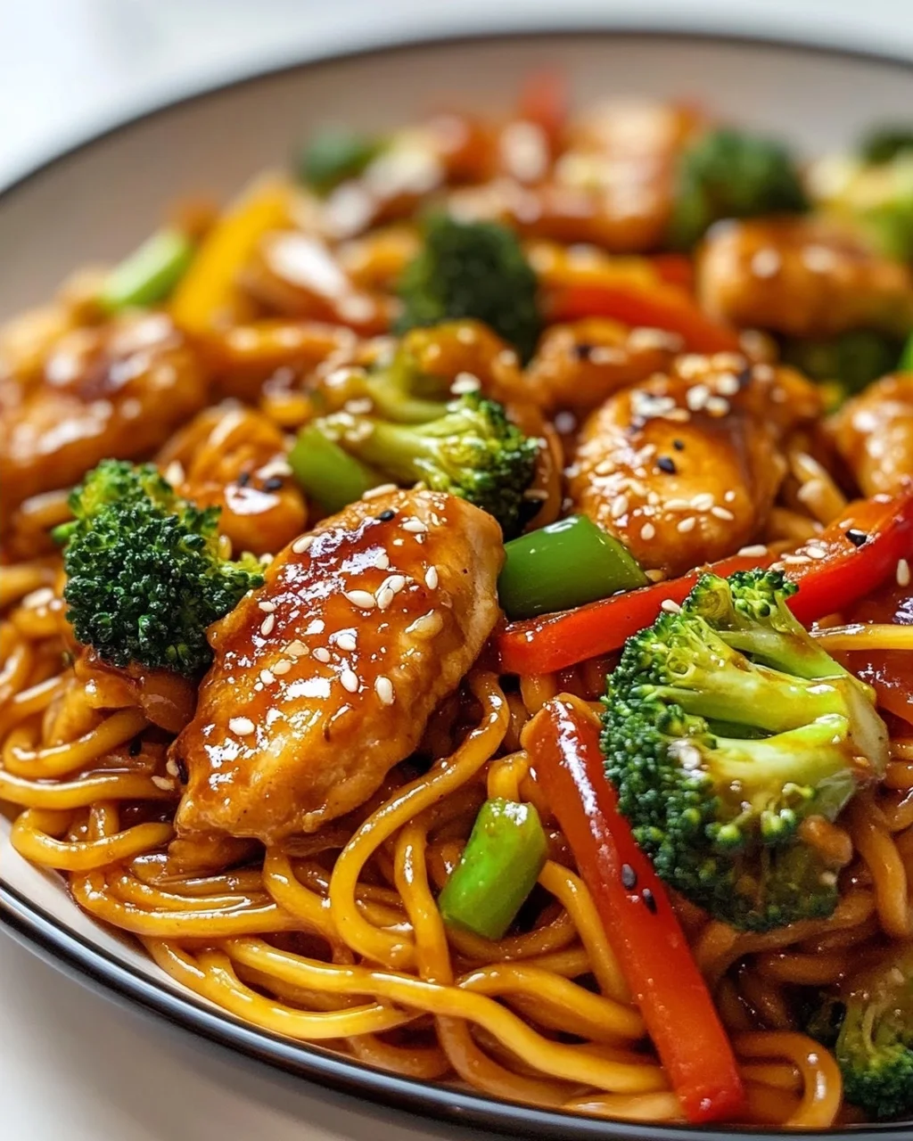 Sticky Garlic Chicken Noodles – Das ultimative Rezept!