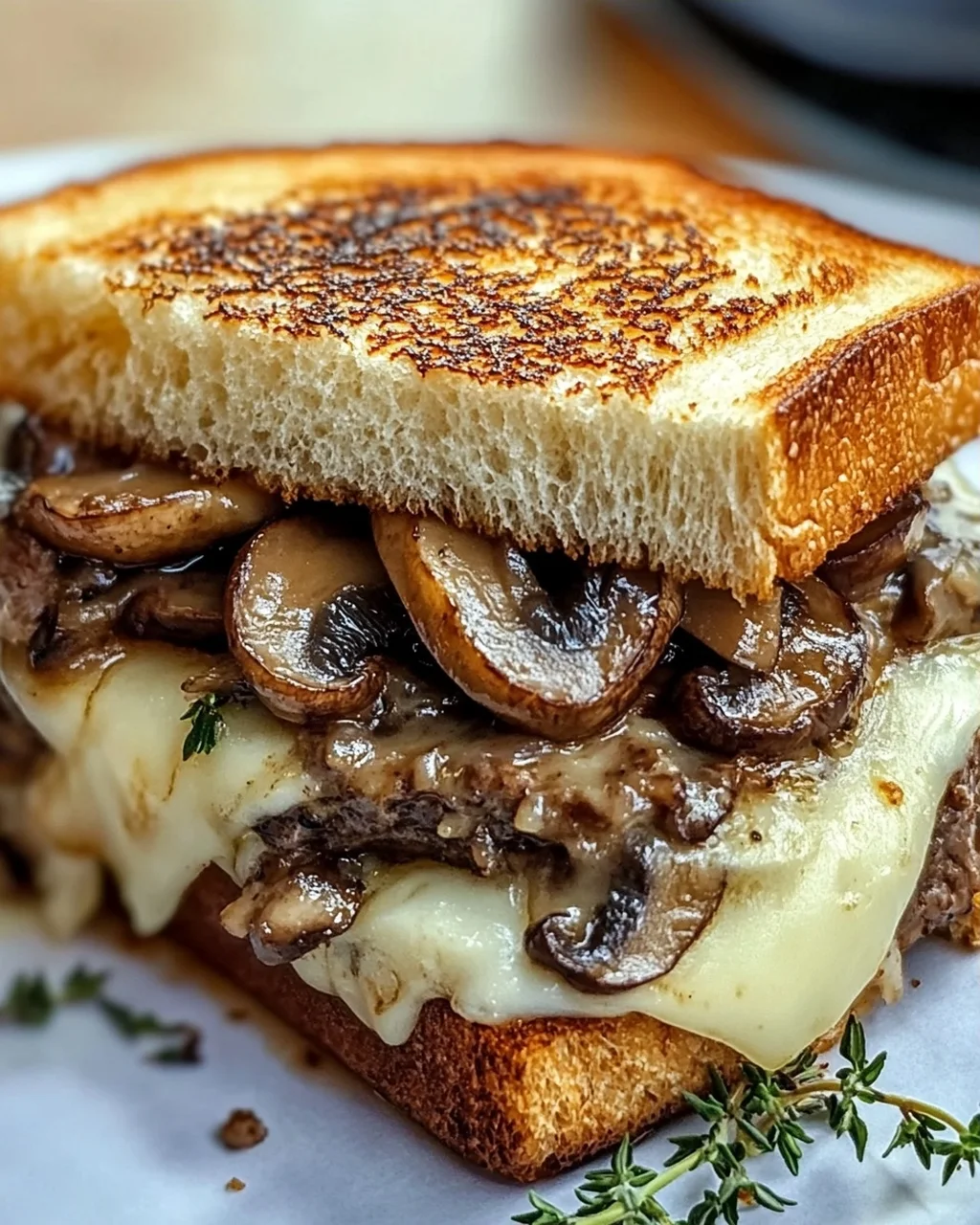 Swiss Mushroom Melt Sandwich: Das ultimative Rezept erleben!