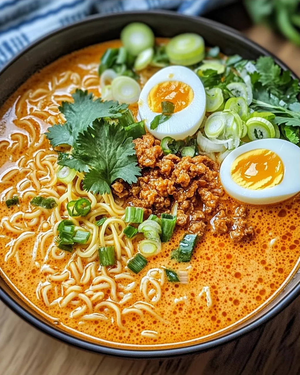 Thai Kokosnuss-Curry-Ramen in 30 Minuten