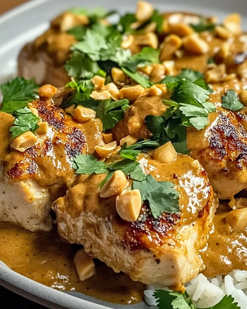 Unwiderstehliches Thai-Erdnuss-Hühnchen in 30 Min
